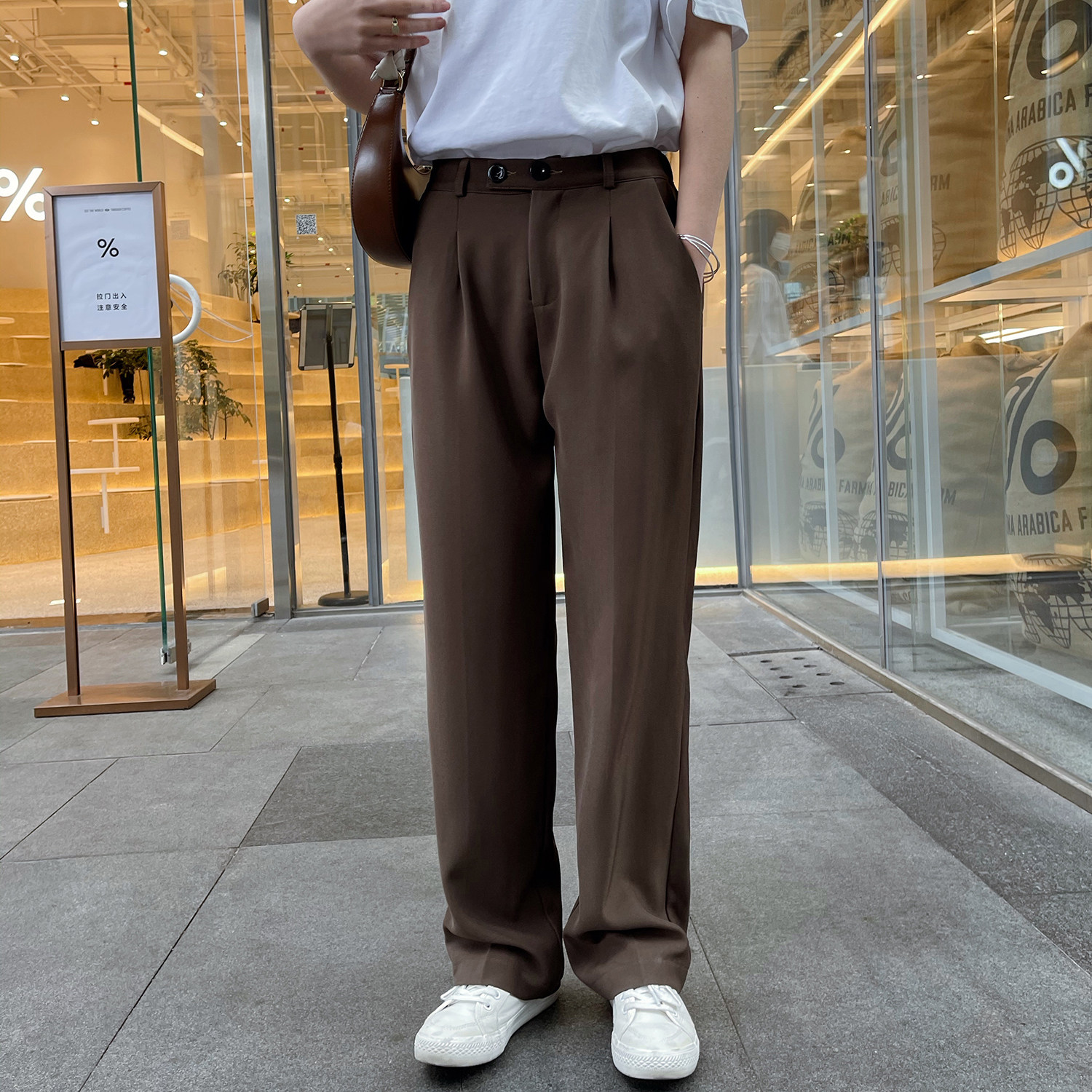 C316K602P55春装新款情侣装西裤休闲裤免烫纯色直筒裤百搭男裤,男装西裤,电商C316