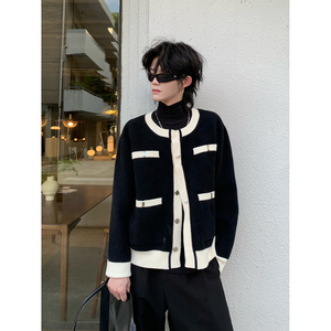 C316 MY1285 P118 秋冬新款毛衣小香风针织衫个性时尚毛衣短款，男装针织衫/毛衣，电商C316