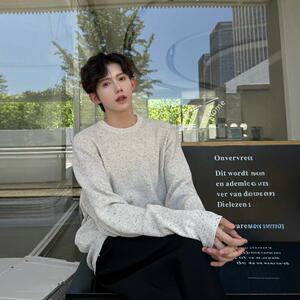 C316 MY1227 P68 秋冬装新款毛衣时尚针织衫松弛感舒适线衫个性图片