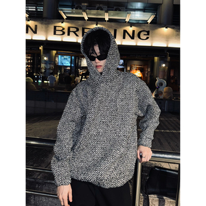 C316WY1286P128秋冬新款小香风卫衣时尚百搭松弛感短款连帽外套