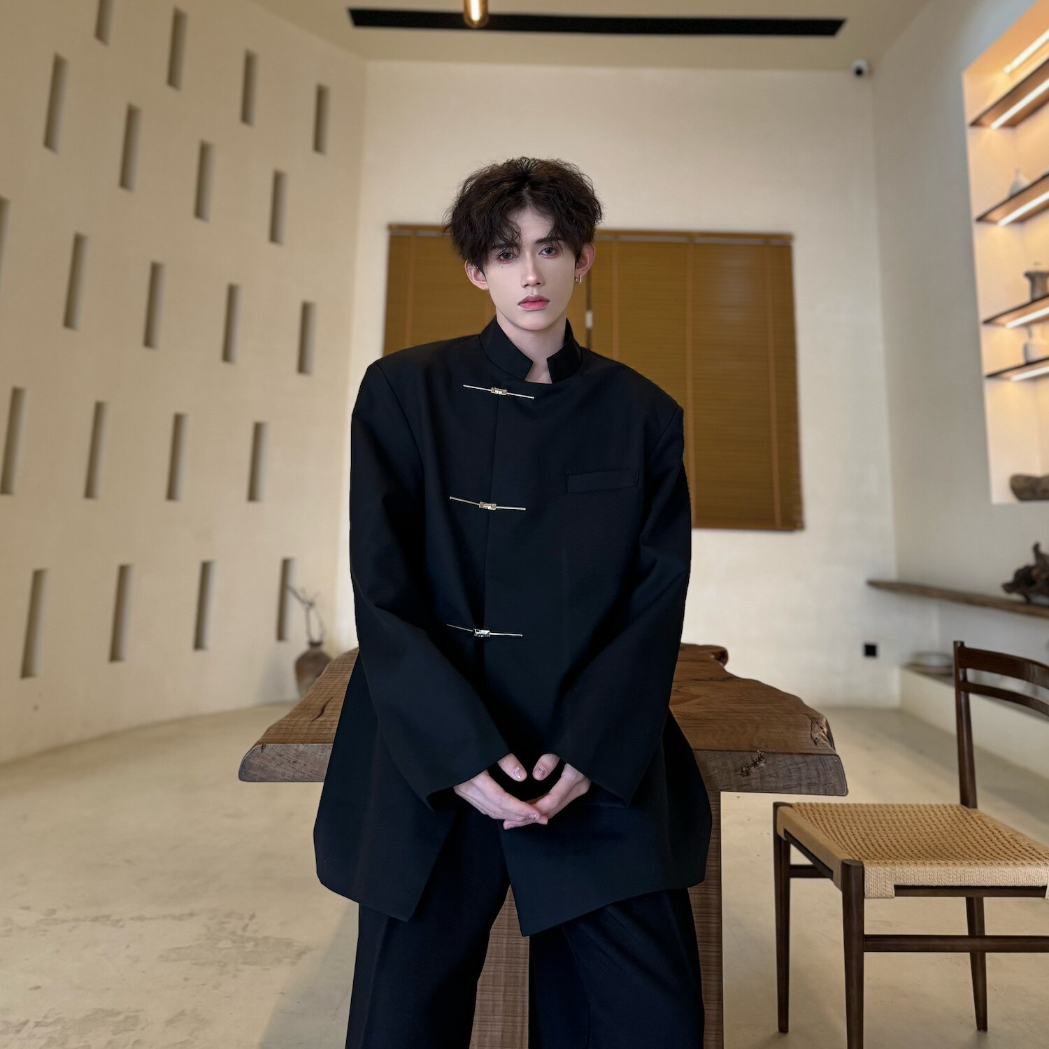 C316 WY850 P98特价 春装新款新中式时尚百搭短款外套西服西装图片