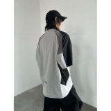 C316T8310P48夏装新款短袖T恤时尚百搭拼接撞色速干tee运动风，男装T恤，电商C316