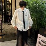 C316CS1233P58送领带时尚百搭DK制服班服校服情侣装长袖衬衫，男装衬衫，电商C316