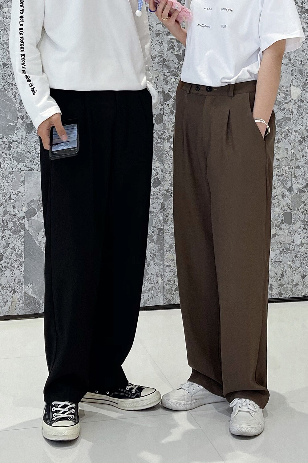 C316K602P55春装新款情侣装西裤休闲裤免烫纯色直筒裤百搭男裤,男装西裤,电商C316