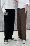 C316K602P55春装新款情侣装西裤休闲裤免烫纯色直筒裤百搭男裤，男装西裤，电商C316