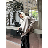 C316MY1261P88冬装新款连帽针织衫时尚连帽毛衣松弛感拼接线衫，男装针织衫/毛衣，电商C316