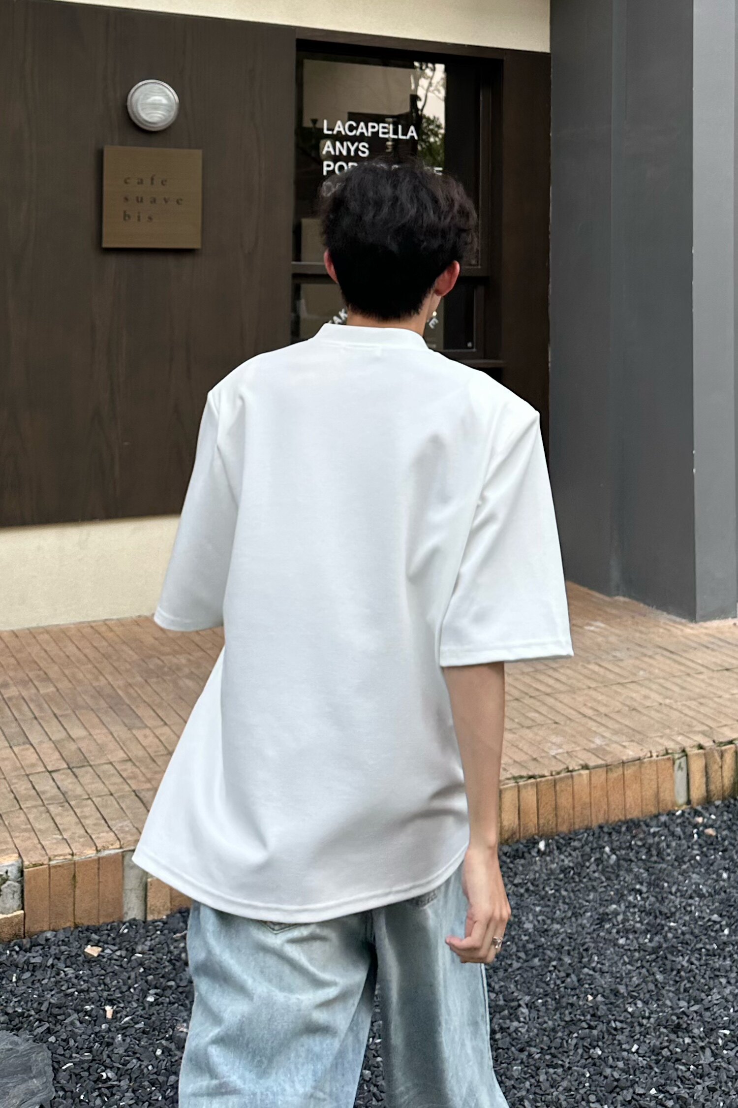 C316T1145P48夏装新款短袖polo衫时尚白色黑色个性简约T恤百搭,男装T恤,电商C316