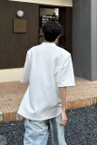C316T1145P48夏装新款短袖polo衫时尚白色黑色个性简约T恤百搭，男装T恤，电商C316