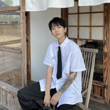 C316CS553P48夏装JKDK泰式校服短袖衬衫情侣装班服制服学院衬衣，男装T恤，电商C316