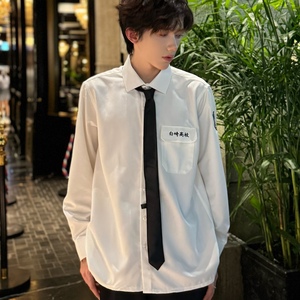 C316 CS1233 P58送领带时尚百搭DK制服班服校服情侣装长袖衬衫图片