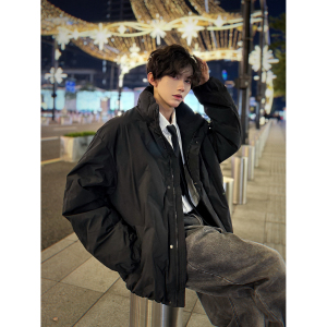 C316 MY1023-1 P118 秋冬新款压花棉衣设计感时尚百搭棉袄外套,男装棉衣,电商C316