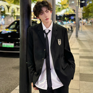 C316 XZ1234 P98 秋冬新款制服校服班服西装学院风DK短款外套图片