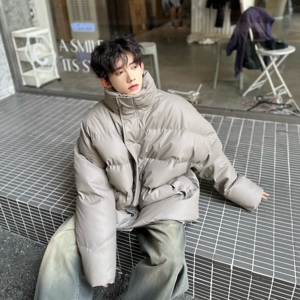 C316 MY149 P128冬装新款皮质棉衣舒服立领时尚百搭棉服袄子时尚图片