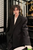 C316XZ835P138春装新款时尚亮片西服修身西装短款外套高级男，男装西服，电商C316