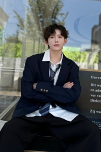 藏蓝色dk制服男西装外套痞帅高级感潮牌日系学院风套装jk西服全套图片