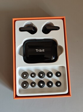 库存TRIBIT双动圈真无线tws蓝牙耳机入耳式立体声音超棒 已换电池