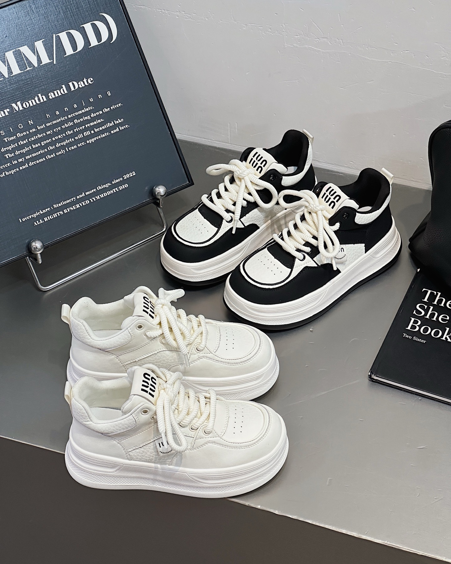 时尚厚底真皮小白鞋女2025春款韩版百搭休闲鞋运动鞋板鞋学生鞋潮