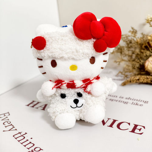 凯蒂猫挂件圣诞节麋鹿小白熊套装