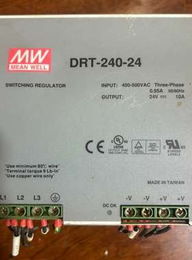 适用电源DRT-240-24，成色如图。输入三相400-50议价