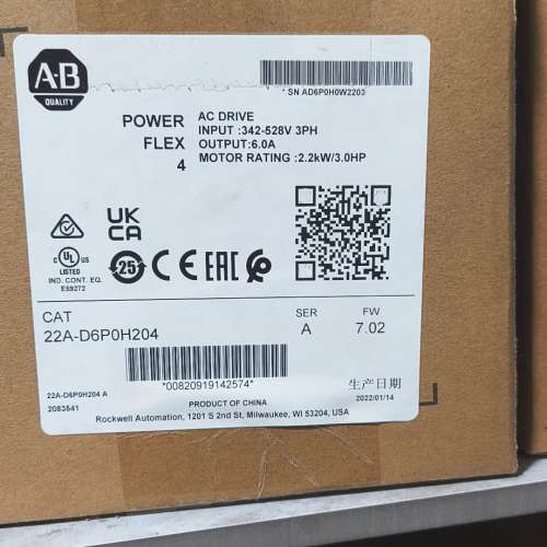 议价变频器 22A-D6P0H204询价