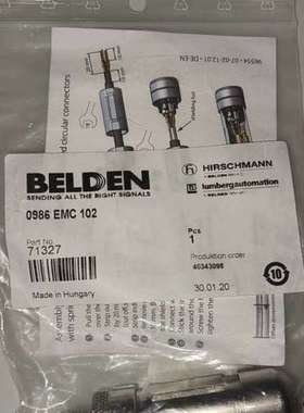 议价BELDEN 连接器 0986EMC102 71327询价