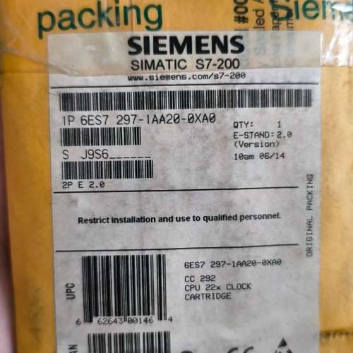 议价6ES7 297-1AA20-0XA0 未拆封询价