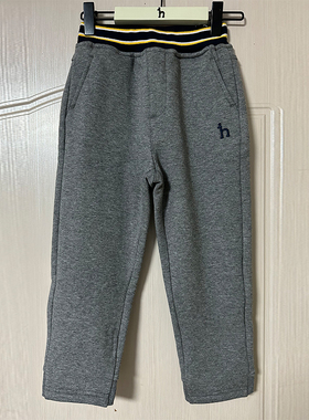 线下同款hazzys哈吉斯童装男童裤子2022冬季新款中大童撞条加绒