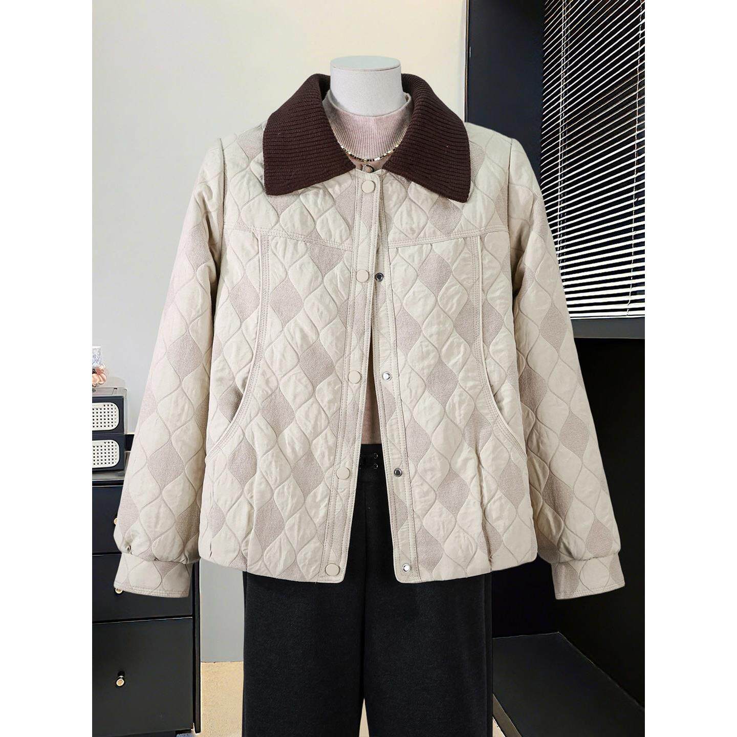 中年妈妈春装外套2026年新款洋气减龄上衣中老年女装宽松大码夹克