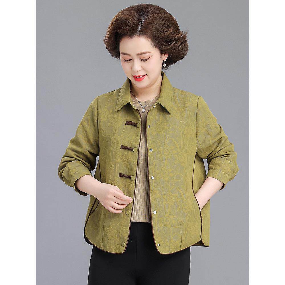 外套女款春小个子2026新款中老年妈妈春装夹克洋气阔太太高端上衣
