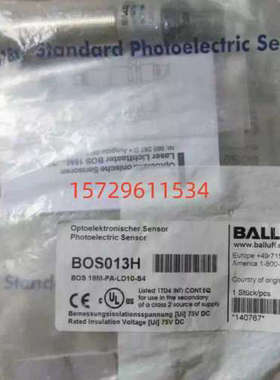 全新原装BOS013H巴鲁夫BOS 18M-PA-LD10-S4漫反射光电传感器现货