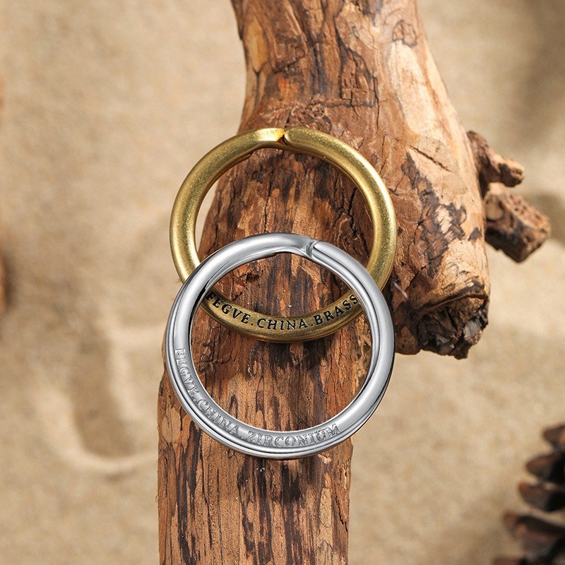 车用不锈钢钥匙圈环钛合金汽车钥匙扣平面圈