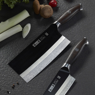 张小泉大马士革钢刀家用切菜刀水果刀厨房刀超快锋利刀具套餐中式