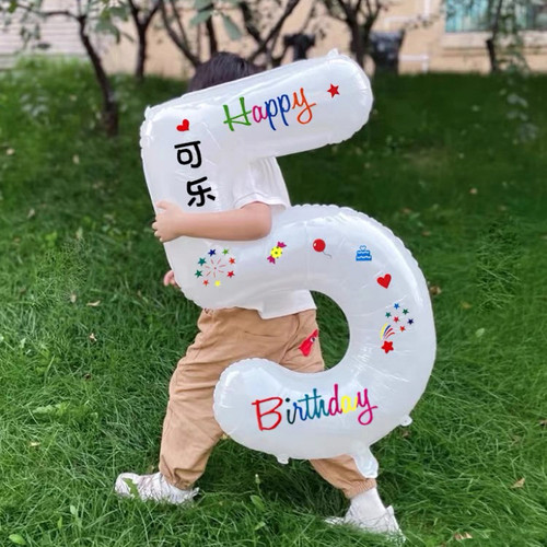 派对生日数字装饰布置拍照道具
