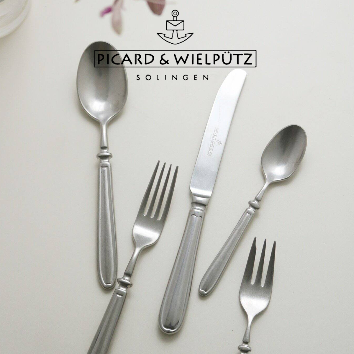 德国Picard Wielpütz乡野磨砂复古做旧不锈钢餐具哑光餐刀叉勺子