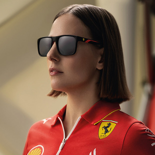 法拉利太阳镜男女潮流户外墨镜开车造型方形眼镜0FZ6002U