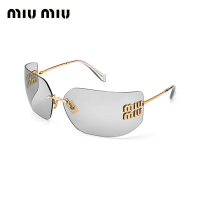 miumiu无框金属字母标女士太阳镜