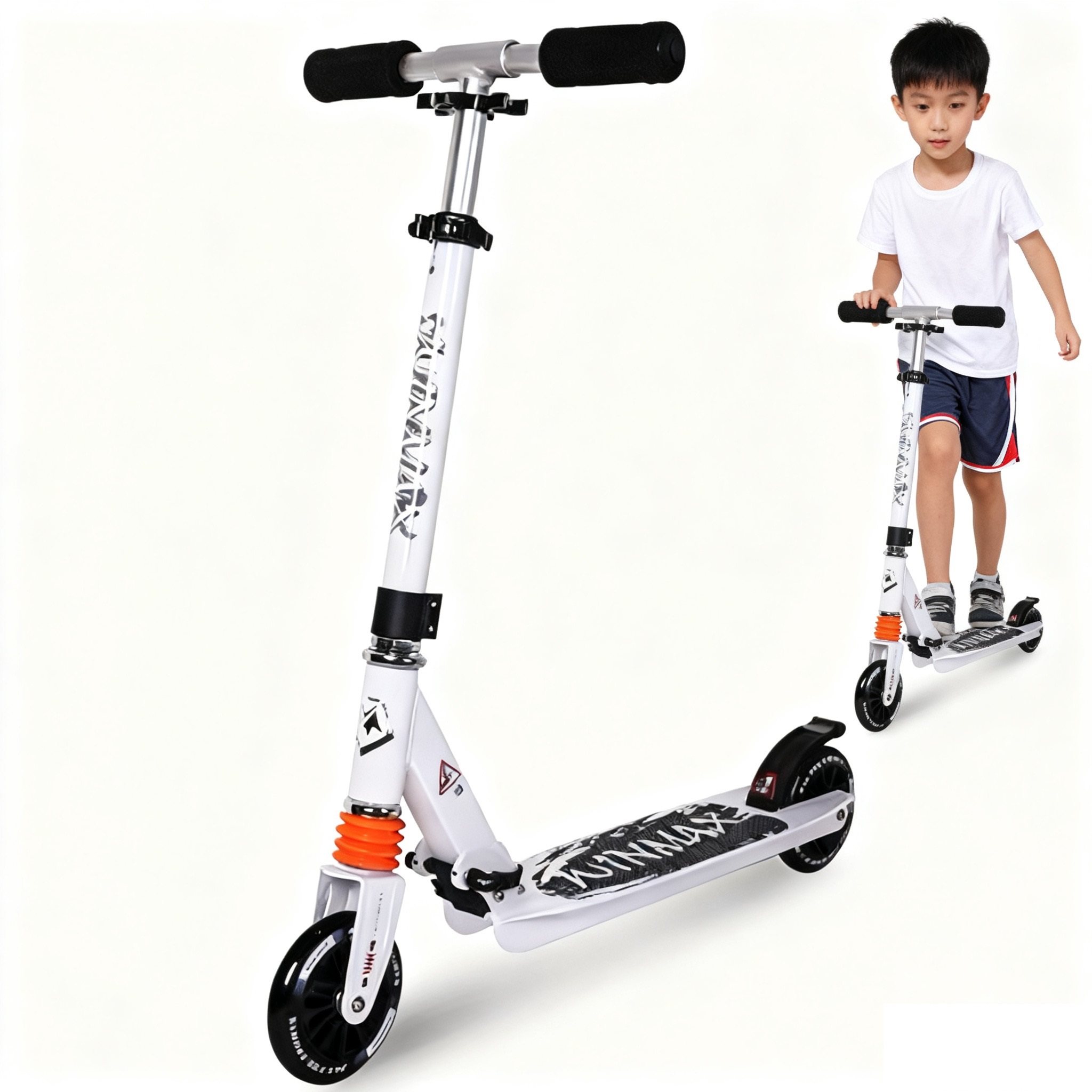 儿童滑板车6-12岁大童青少年初学者加宽加厚新款折叠代步两轮运动