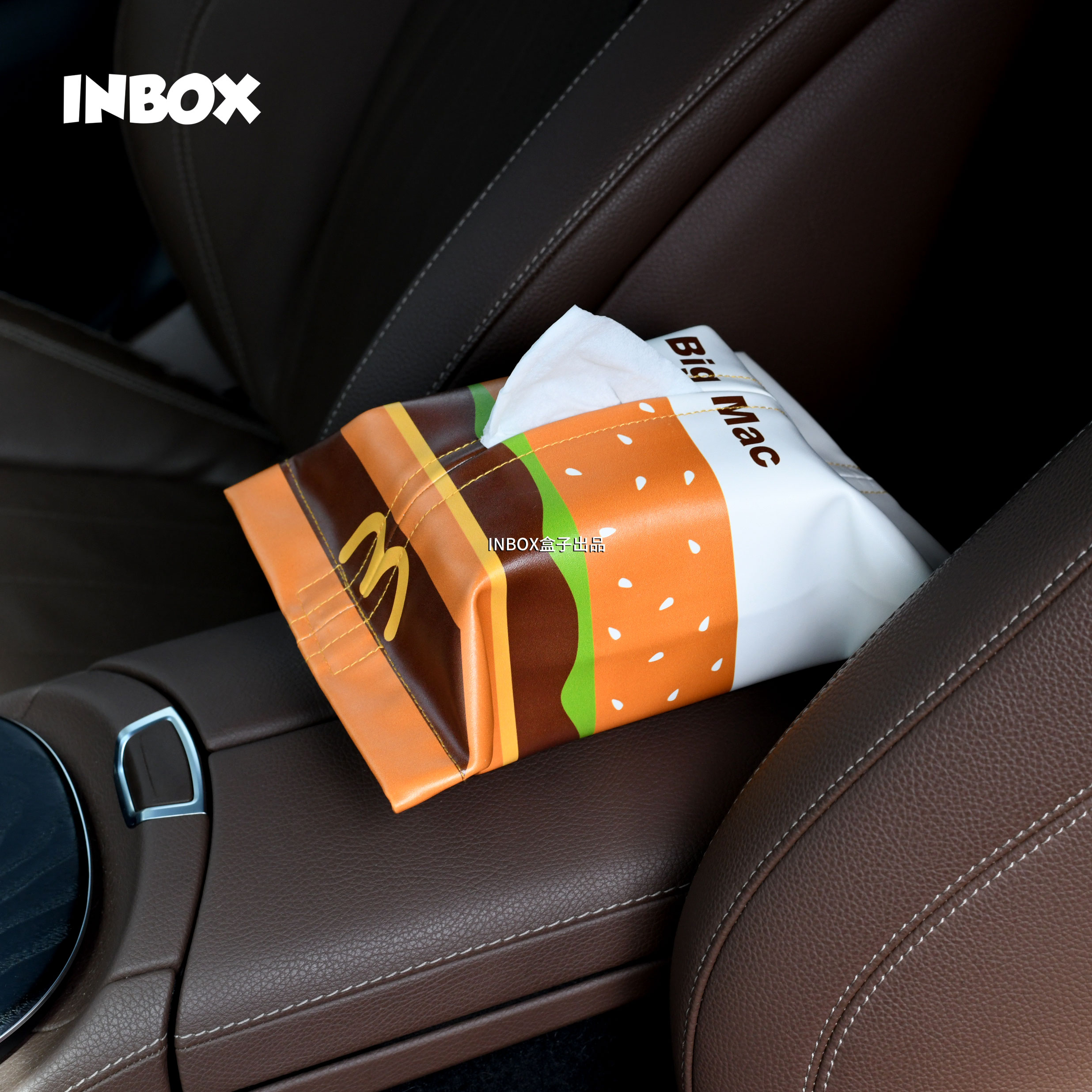 hamburger originality Funny Cartoon vehicle Tissue box waterproof Paper extraction cover Towel sets lovely Vehicle Tissue bag Hanging bag
