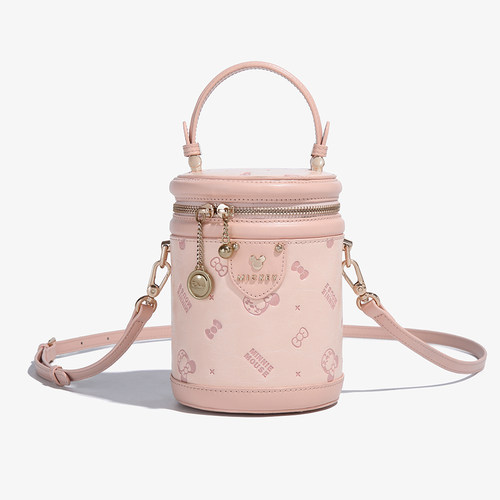 迪士尼时尚单肩斜跨包手提水桶包