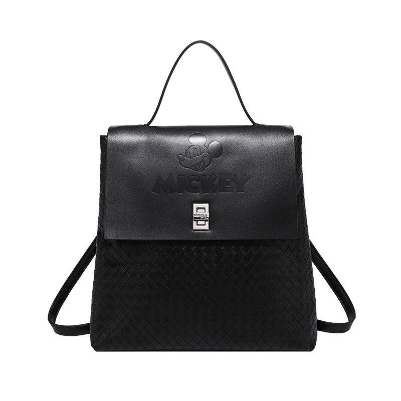 Disney迪士尼2024新款米奇学院风通勤旅行包简约女生大容量双肩包