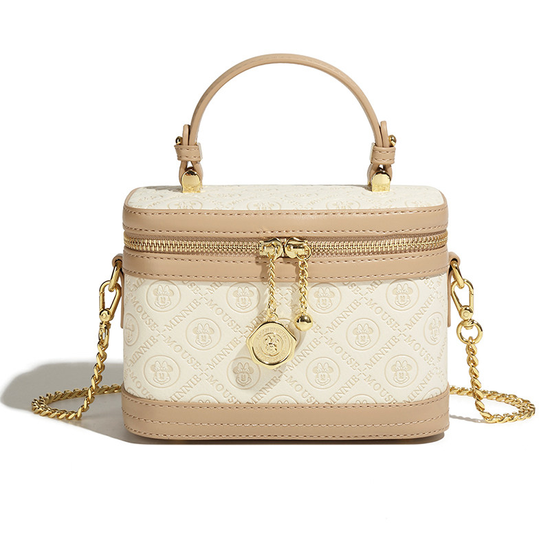 Disney迪士尼正品包包米妮化妆包单肩斜挎包2024春夏休闲时尚女包