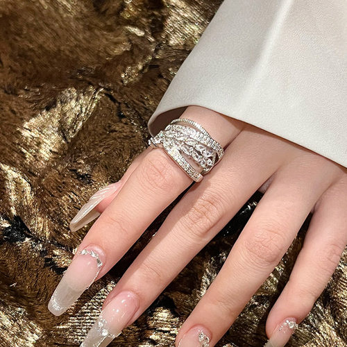 定制戒指FRIDAYJEWELRY锆石百搭