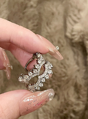 FRIDAY JEWELRY定制款锆石气质百搭复古个性可调节戒指指环食指