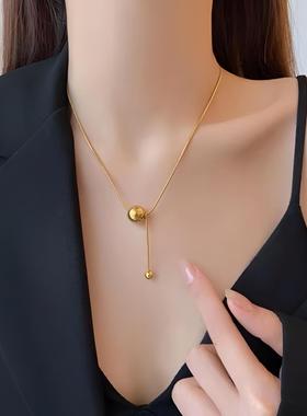气质百搭简约小众女款锁骨链个性时尚饰品毛衣链项链779