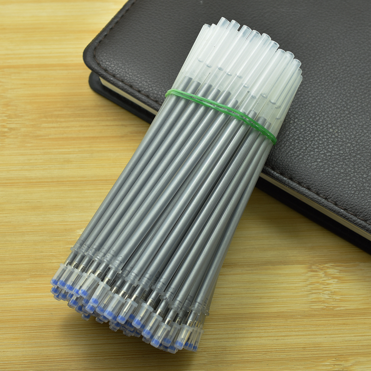 银色中性笔芯0.7mm子弹头皮革画线裁剪银灰色笔芯diy硬笔书法笔芯