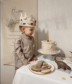 氛围感生日布置装 饰场景挂布男孩女宝宝周岁背景墙布派对拍照道具