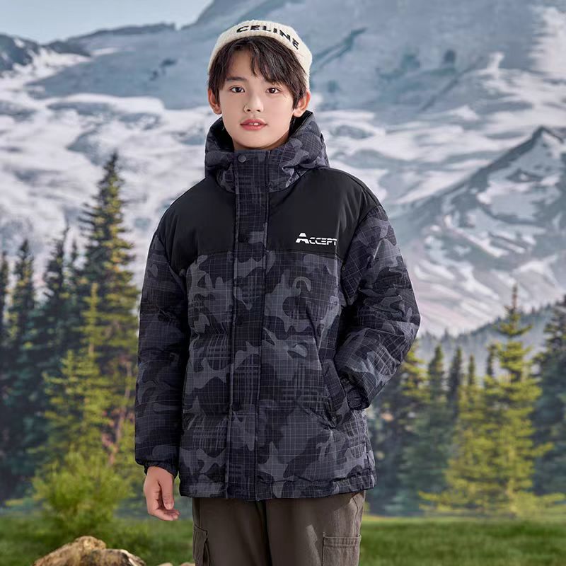 儿童羽绒棉服2025秋冬季加厚中长款男童女童中大童保暖棉衣外套潮