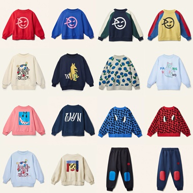 2025秋冬新款Wyn儿童加绒长袖卫衣卫裤休闲套装男女童打底衫上衣