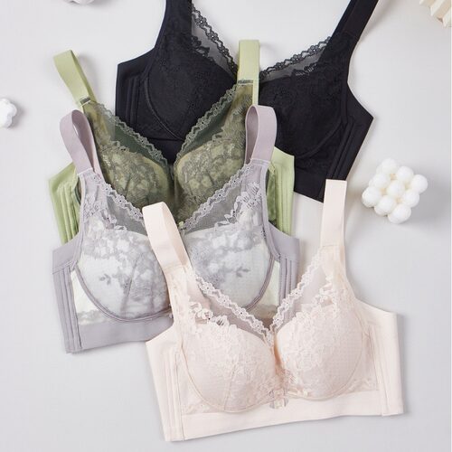 【薄杯】CD纸片杯文胸无钢圈调整型大胸显小侧比加收副乳内衣9939