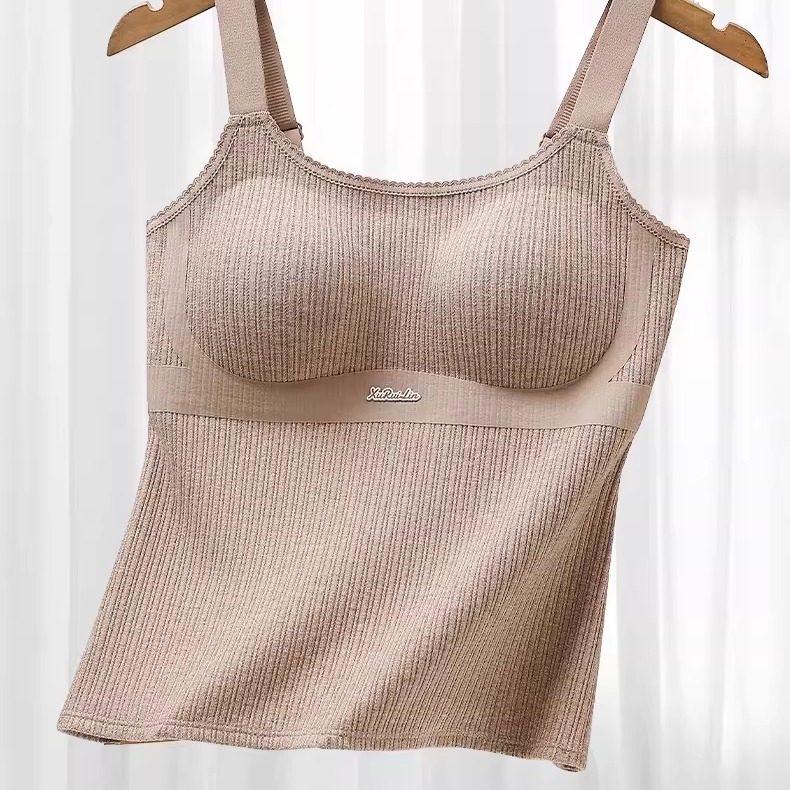 6213秋冬带胸垫磨毛保暖背心舒适宽肩带养肤打底上衣女,女士内衣/男士内衣/家居服,抹胸,淘宝优惠券,粉丝福利购,淘宝优惠卷